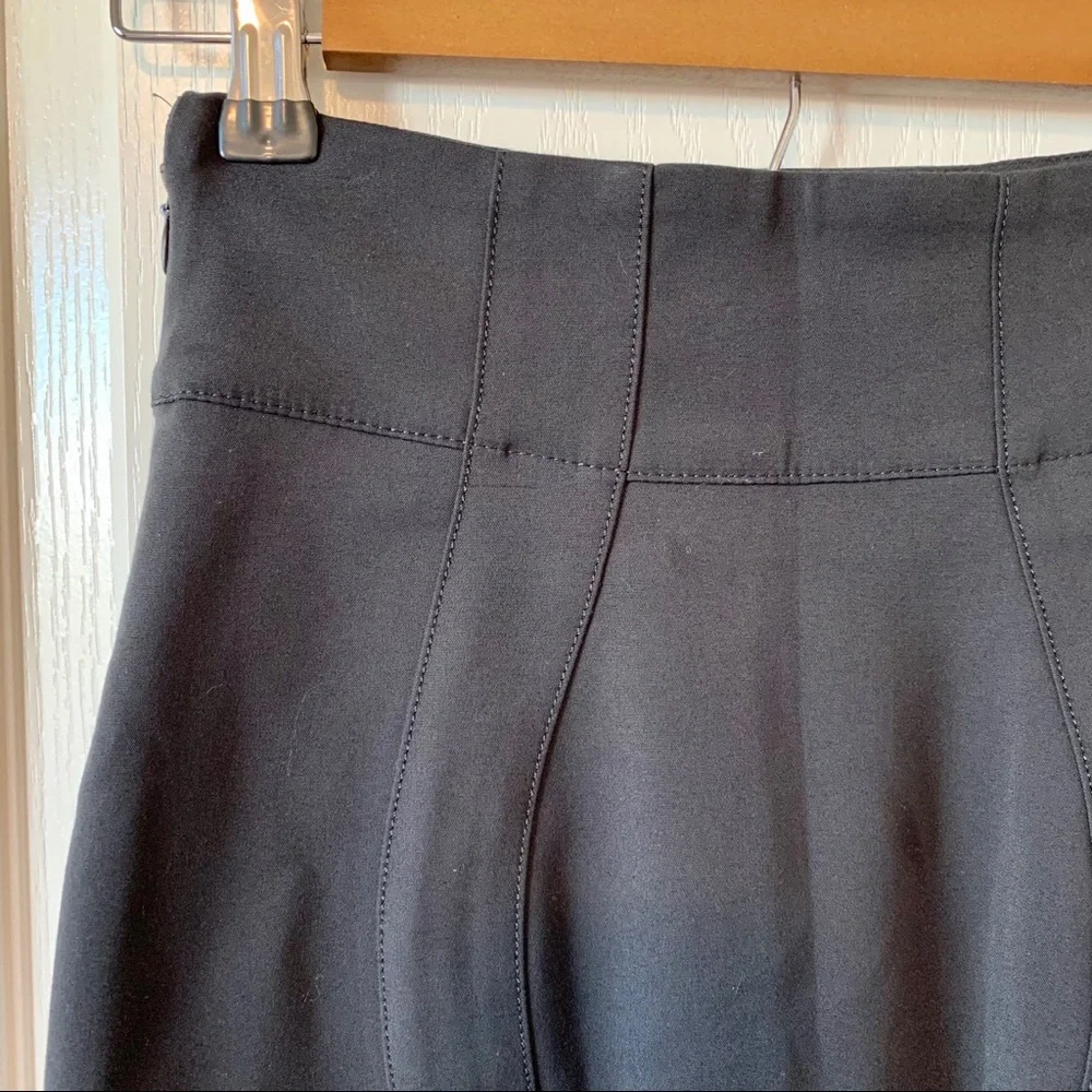 EMPORIO ARMANI Black Pencil Skirt with Piping—SZ 4